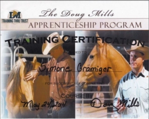 Angebot Certificate Doug Mills Horsemanship Course 2